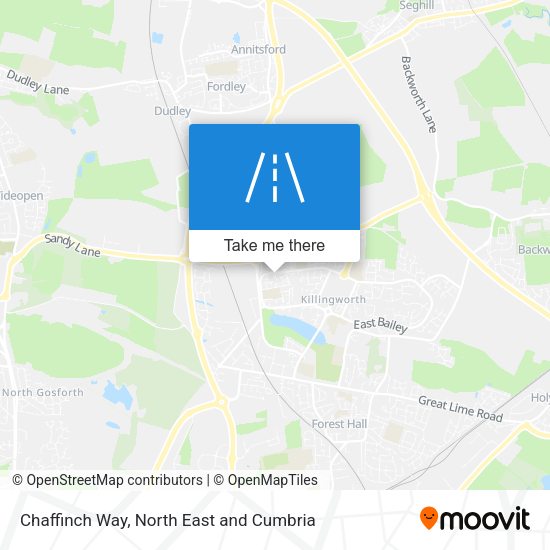 Chaffinch Way map