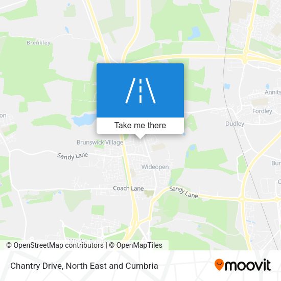 Chantry Drive map