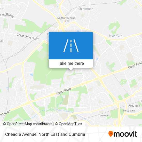 Cheadle Avenue map