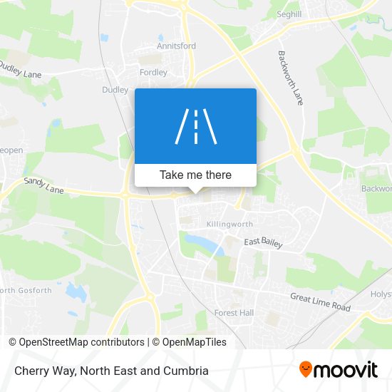 Cherry Way map