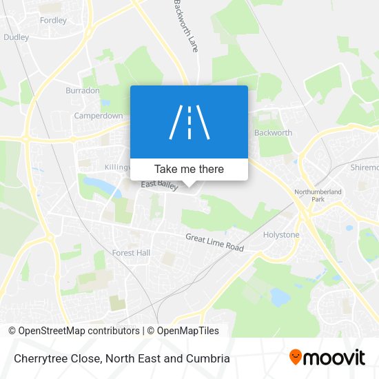 Cherrytree Close map