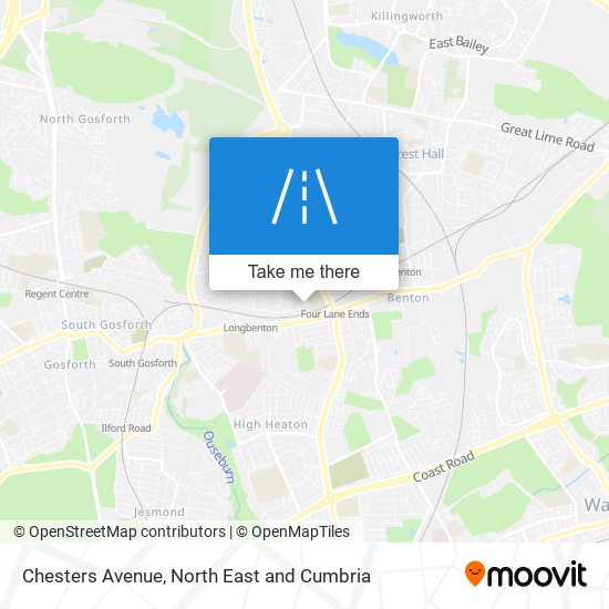 Chesters Avenue map