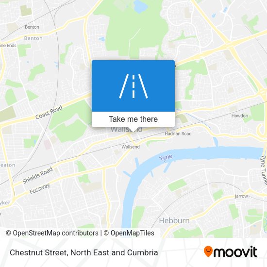 Chestnut Street map
