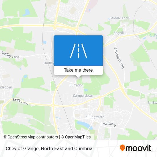 Cheviot Grange map