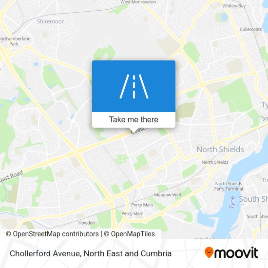 Chollerford Avenue map