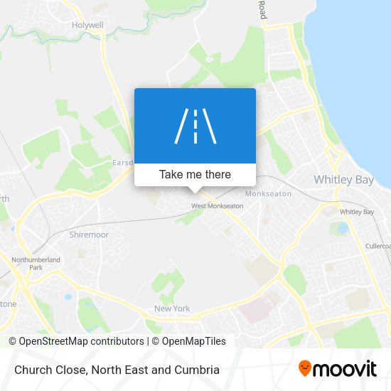 Church Close map