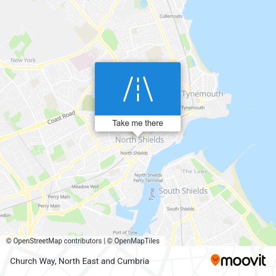 Church Way map