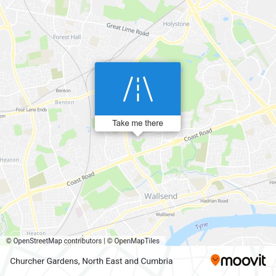 Churcher Gardens map