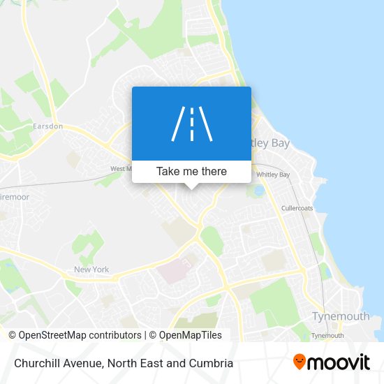 Churchill Avenue map