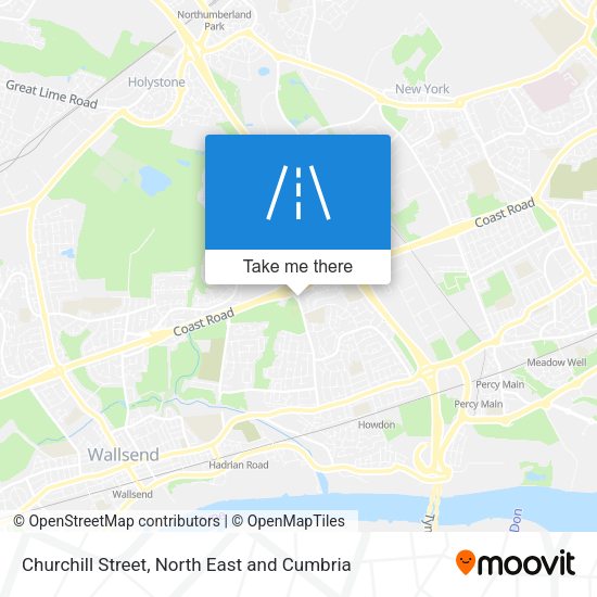Churchill Street map