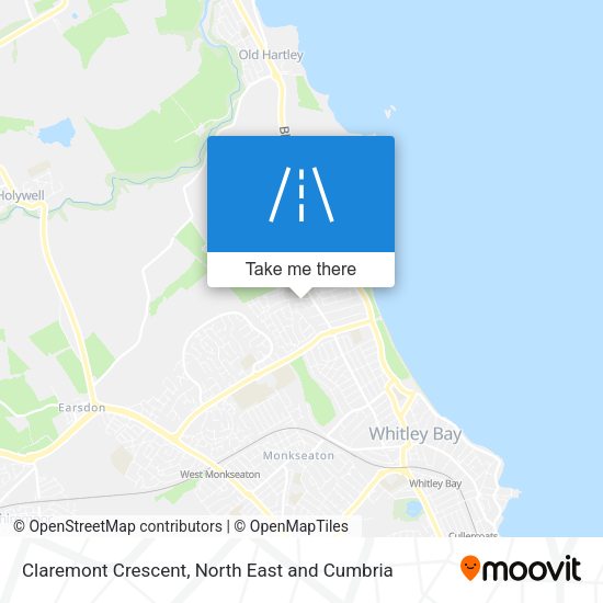 Claremont Crescent map