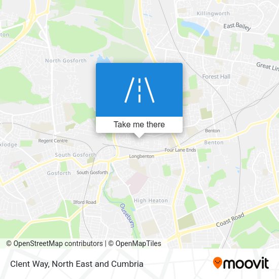 Clent Way map