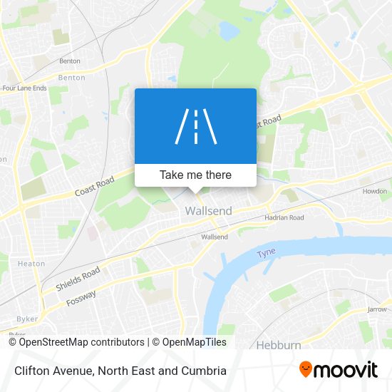 Clifton Avenue map