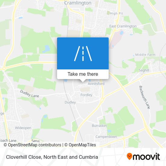 Cloverhill Close map