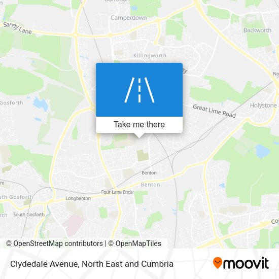 Clydedale Avenue map