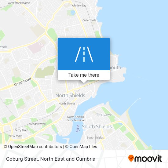 Coburg Street map