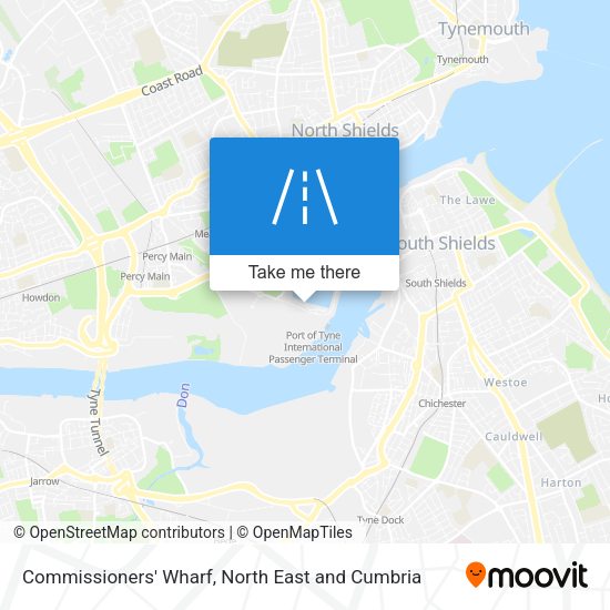 Commissioners' Wharf map