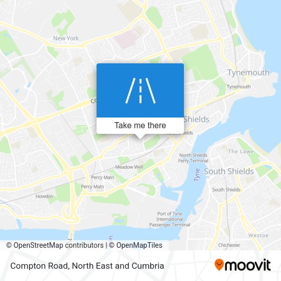 Compton Road map