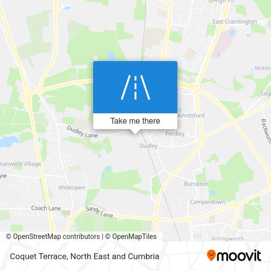 Coquet Terrace map