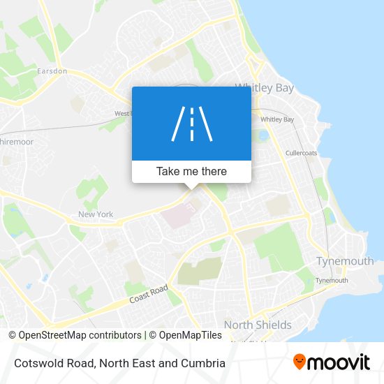 Cotswold Road map