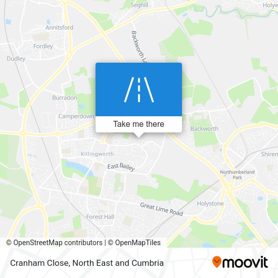 Cranham Close map