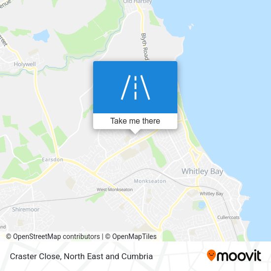 Craster Close map