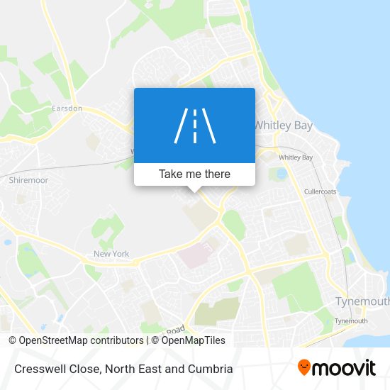 Cresswell Close map