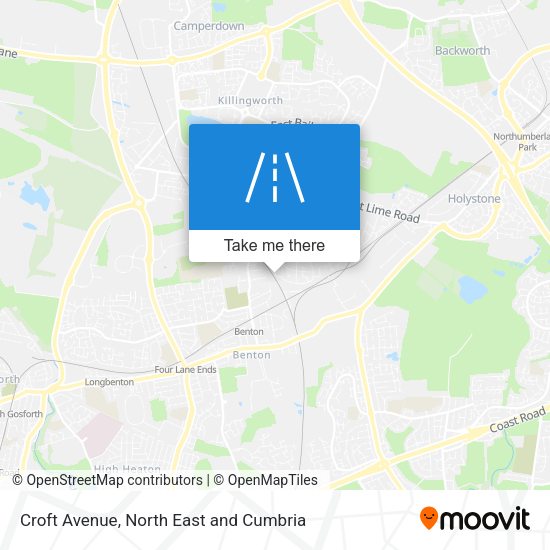 Croft Avenue map