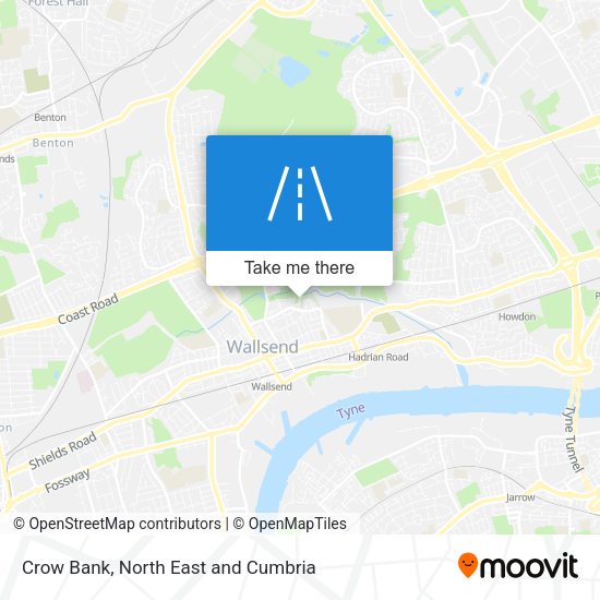 Crow Bank map