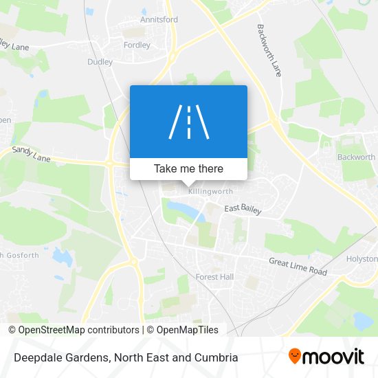 Deepdale Gardens map