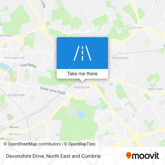 Devonshire Drive map