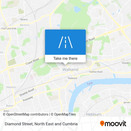 Diamond Street map