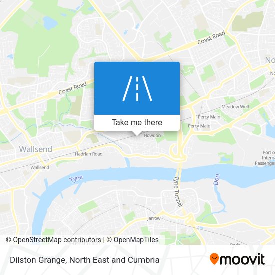 Dilston Grange map