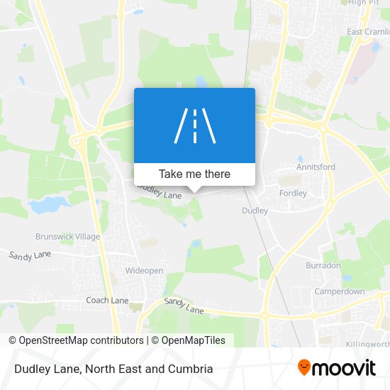 Dudley Lane map