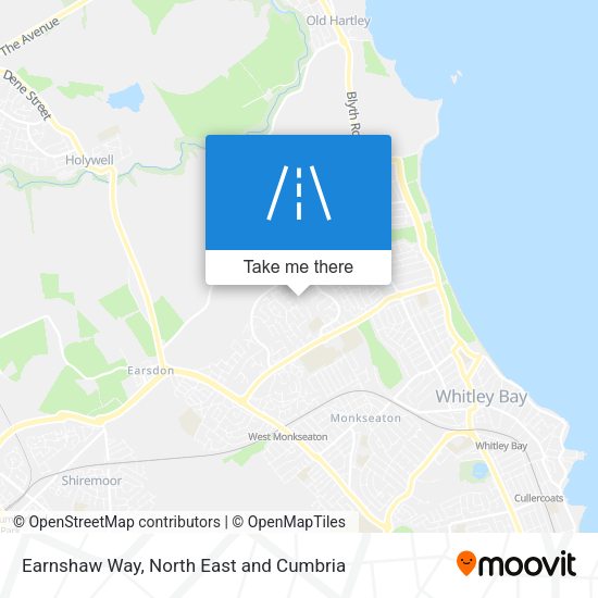Earnshaw Way map