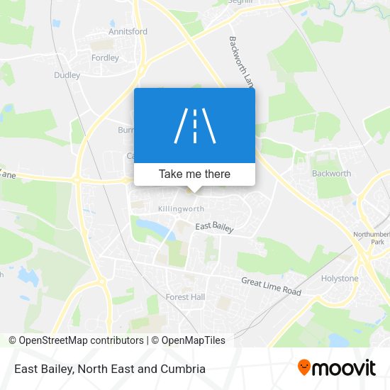 East Bailey map