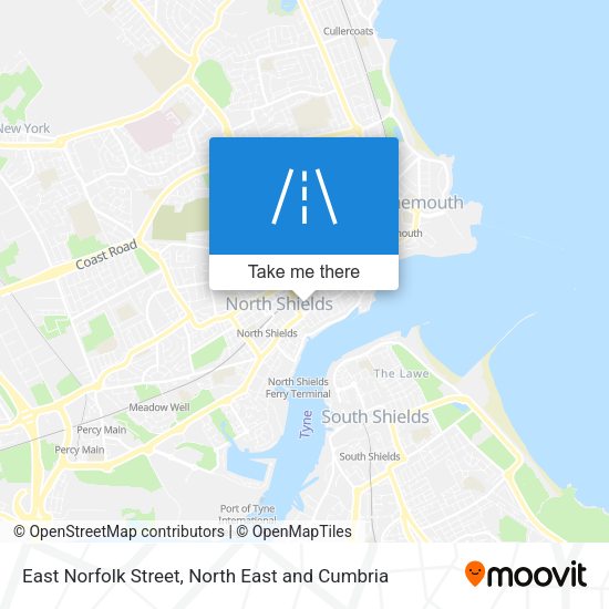 East Norfolk Street map