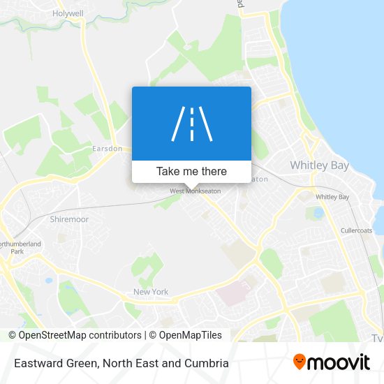 Eastward Green map