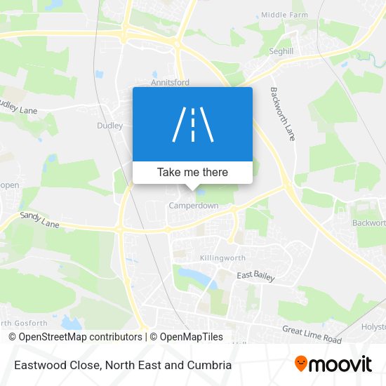 Eastwood Close map