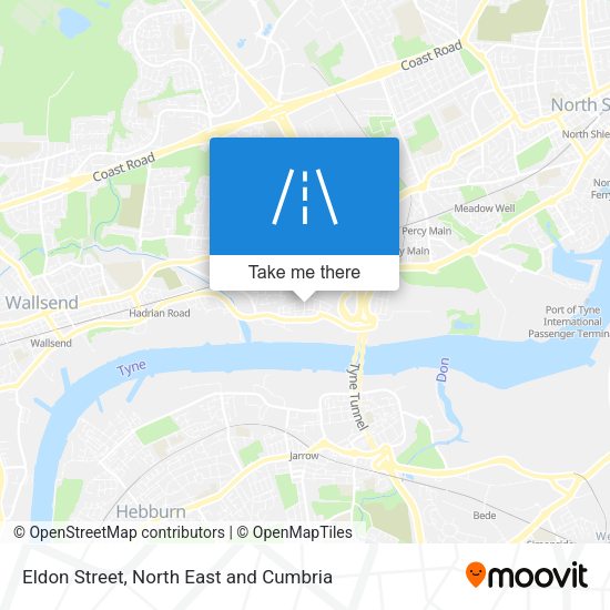 Eldon Street map