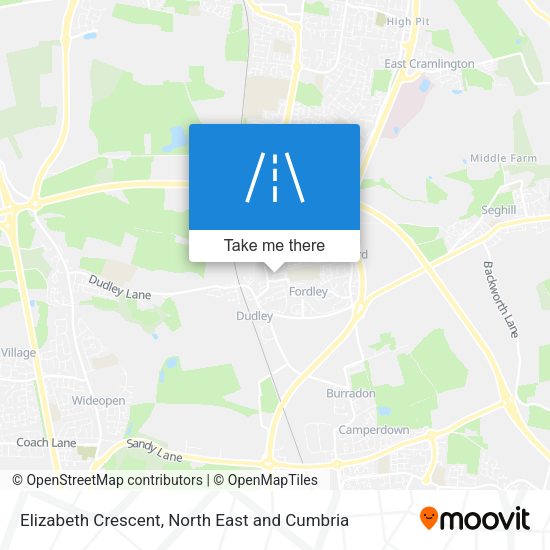 Elizabeth Crescent map