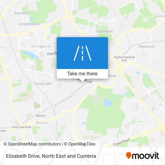 Elizabeth Drive map