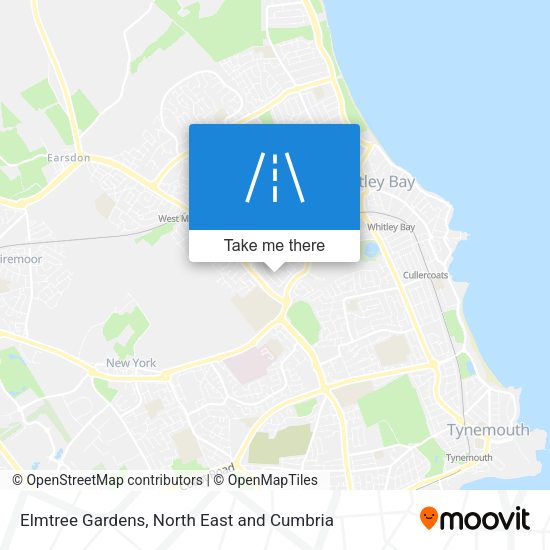 Elmtree Gardens map