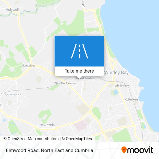 Elmwood Road map