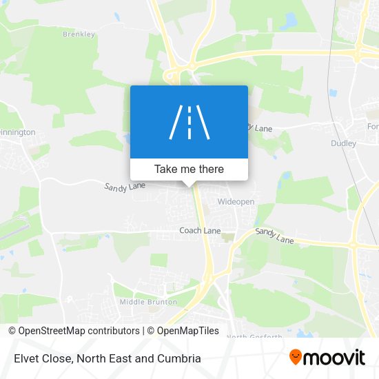 Elvet Close map