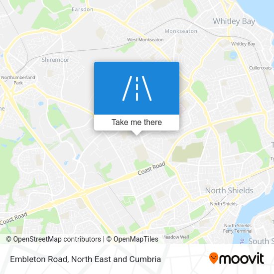 Embleton Road map