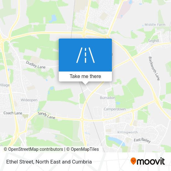 Ethel Street map