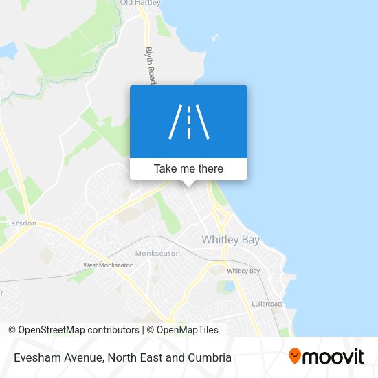 Evesham Avenue map
