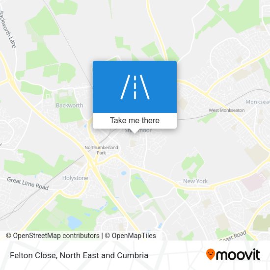 Felton Close map