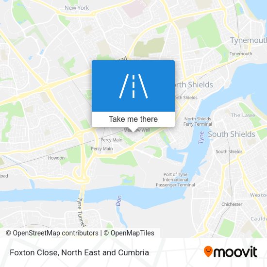 Foxton Close map